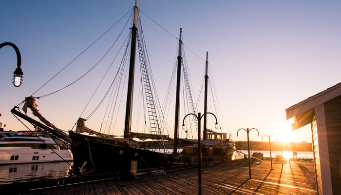 Sunrise over Halifax, Canada