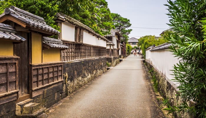 Streets in Hagi, Japan