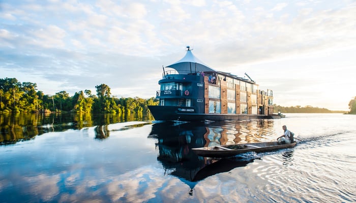Aqua Expeditions' river cruise ship Aria Amazon