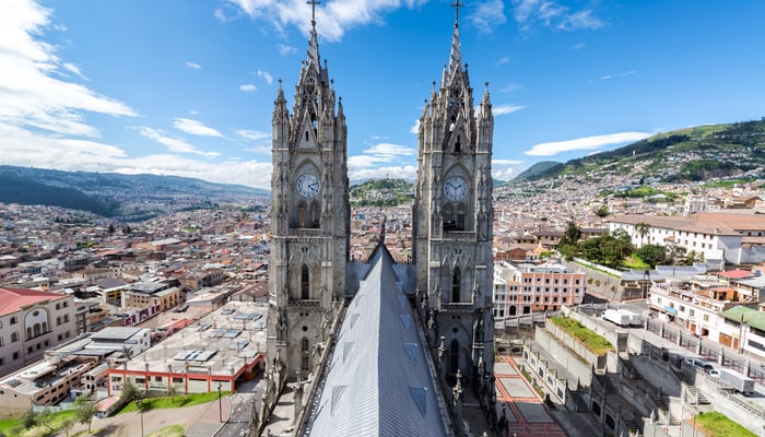 Basilica in Quito, Ecuador