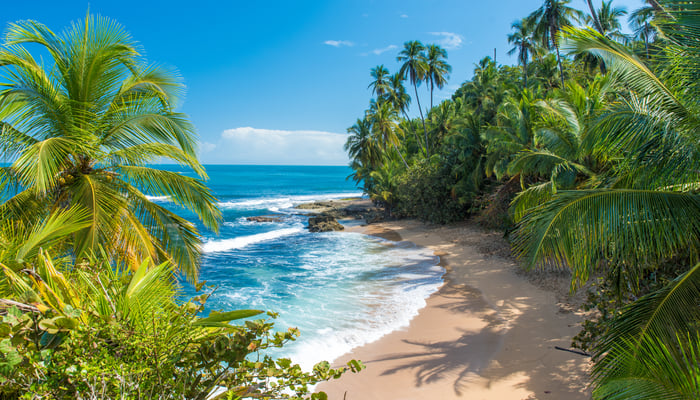 Manzanillo beach near Puerto Limon, Costa Rica