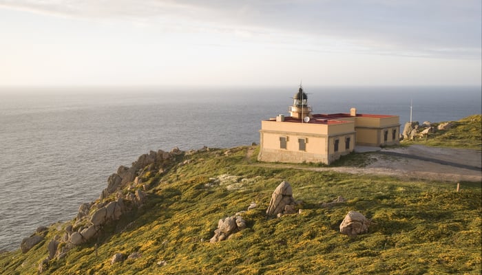 Lighthouse in Ferrol, Galicia, Spain