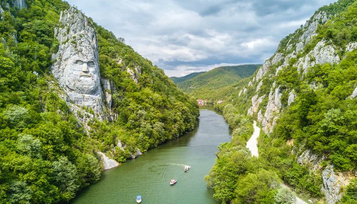 Iron Gates gorge on the Danube, Romania