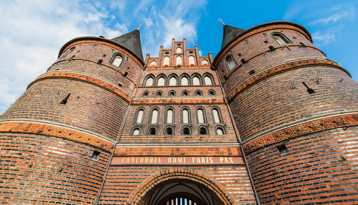 Holstentor gate, Lubeck, Germany