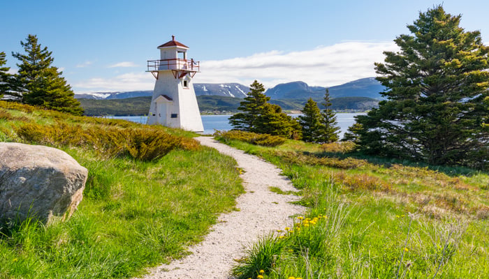 Woody Point lighthouse, Newfoundland, Canada