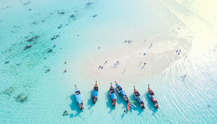 South East Asia cruises - Long tail boats in Thailand
