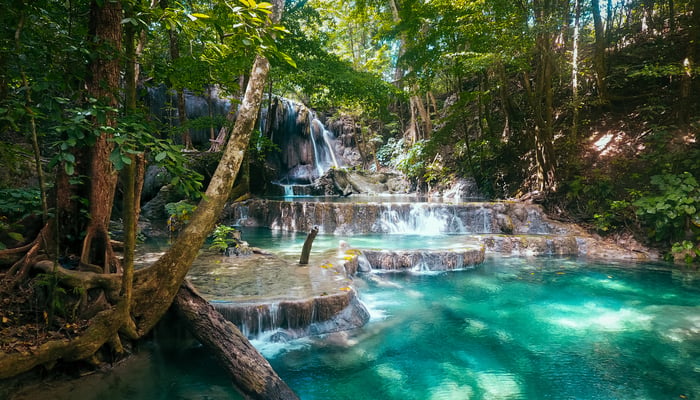 Mata Jitu waterfall, Moyo island, Indonesia