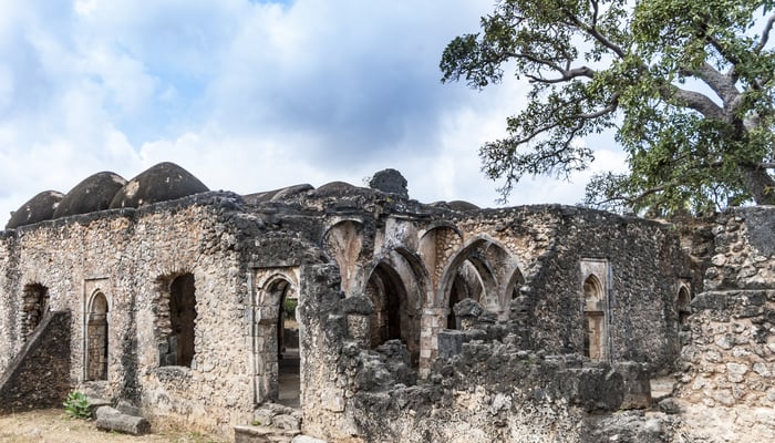 Ruined mosque, Kilwa Kisiwani, Tanzania