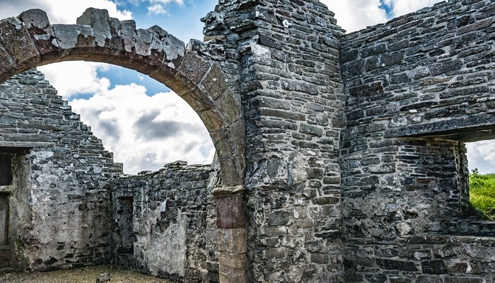 Lady Kirk ruins, Westray, Orkney Islands, Scotland