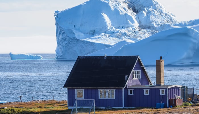 House on Disko Bay, Greenland