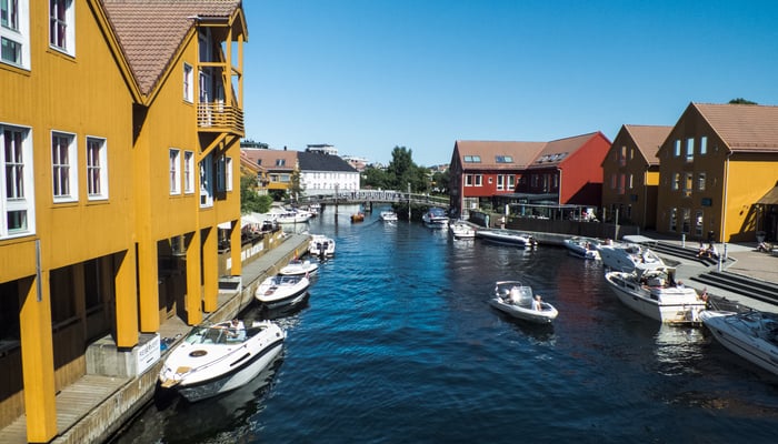 Houses in Kristiansand, Norway