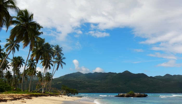 Rincón beach in Samaná, Dominican Republic