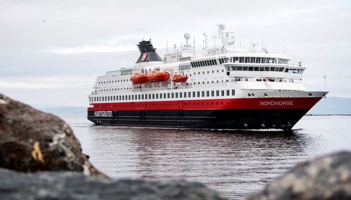 Hurtigruten - MS Nordnorge in Trondheim, Norway