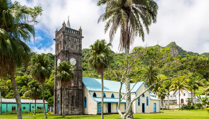 Colonial church in Levuka, Fiji