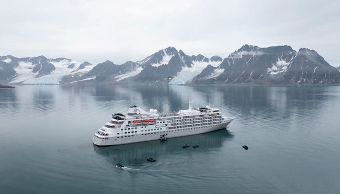 Silver Cloud in Antarctica