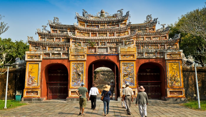 Hien Lam Pavilion gate, Hue