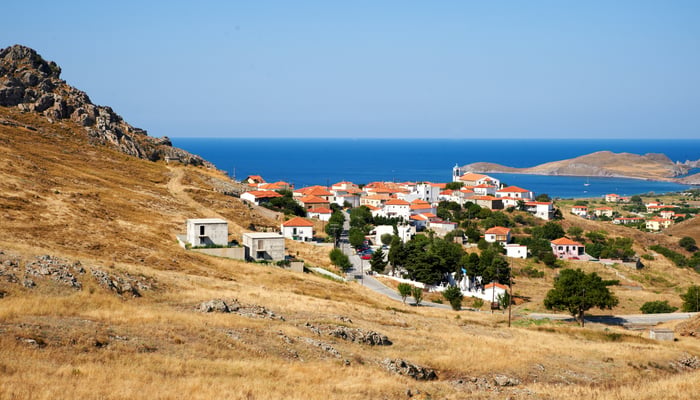 Village on Limnos island, Greece