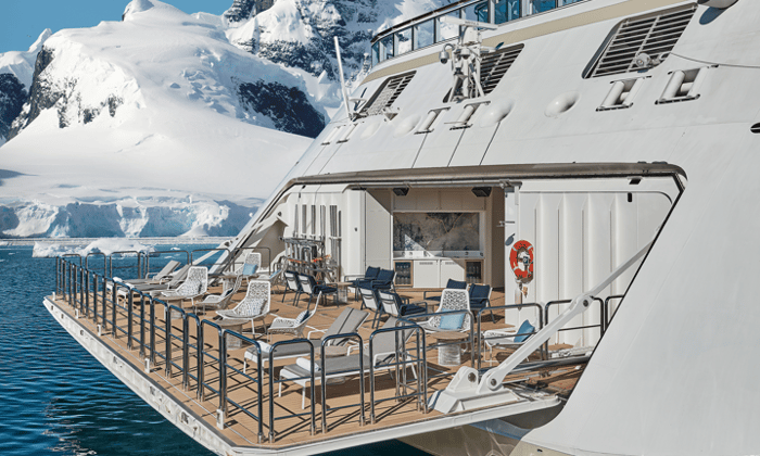 Marina platform on Silver Endeavour