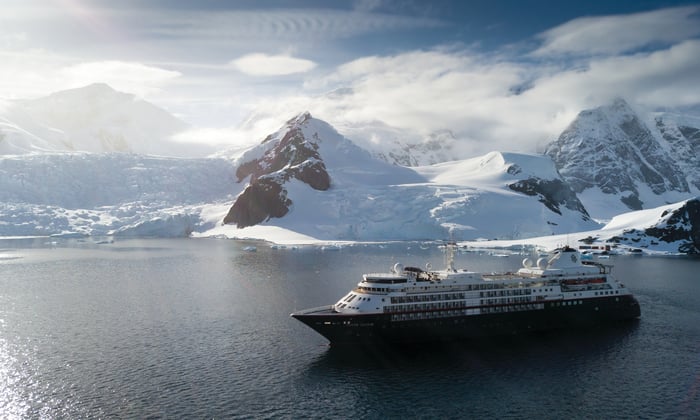 Silversea Expeditions - Silver Cloud in Antarctica