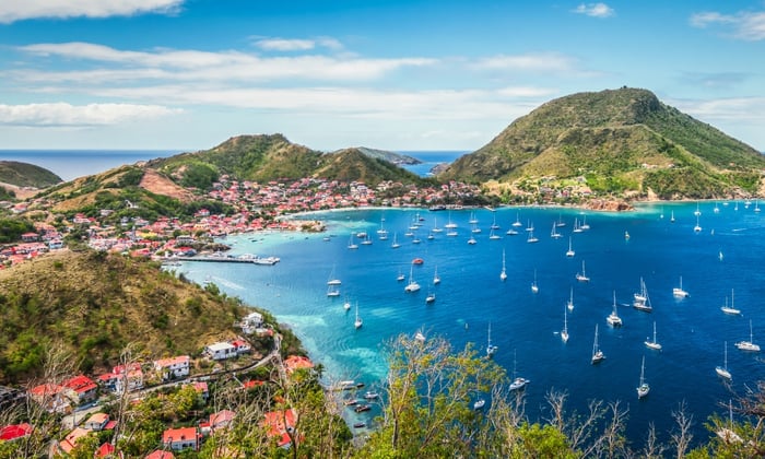 Terre-de-Haut, Guadeloupe, a hidden port on small ship Caribbean 