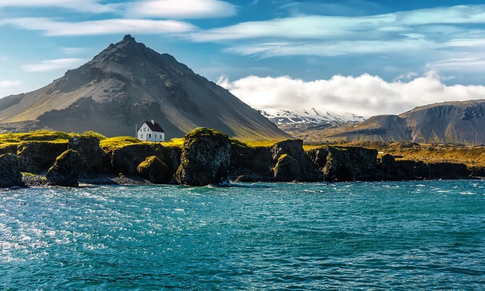 Arnarstapi Village in Saefellsnes Penninsula, Iceland