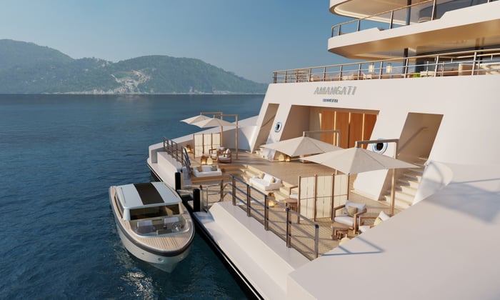 Rendering of the Selora Marina on board Amangati