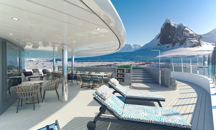 Rendering of Sky Deck on Scenic Eclipse II