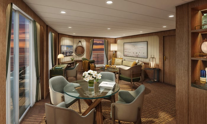 Seabourn Venture - Signature Suite living room