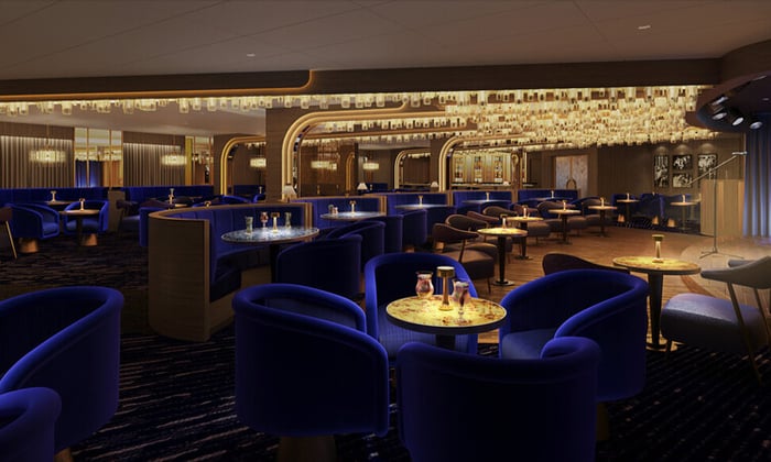 Cunard Queen Anne bright lights society