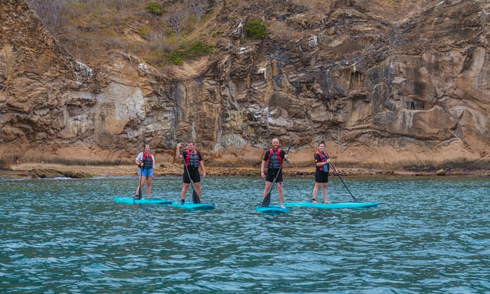 paddleboarding in Galapagos