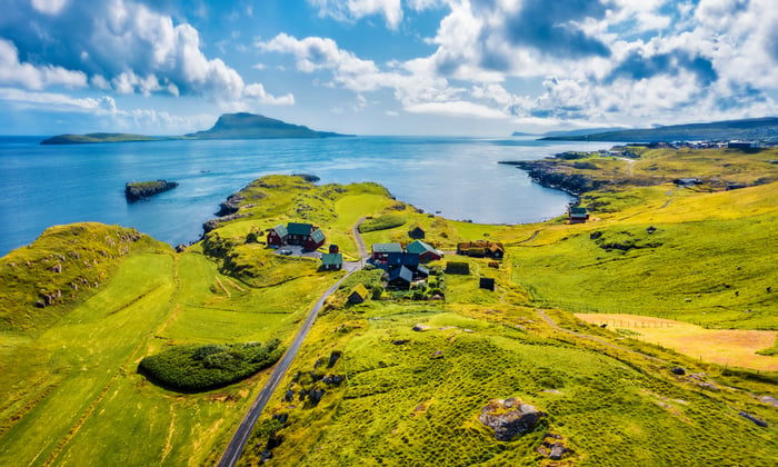 Torshavn in the Faroe Islands can be visited on a small ship cruise from UK ports