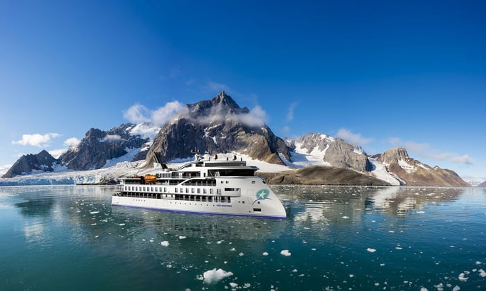 Aurora Expeditions - Greg Mortimer in Antarctica