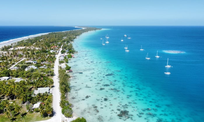 Fakarava Atoll in French Polynesia, South Pacific