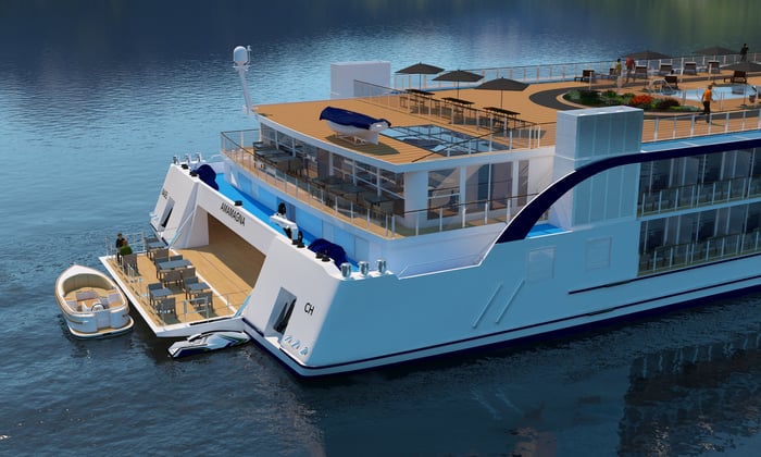 AmaMagna - Watersports platform, Artist's rendering