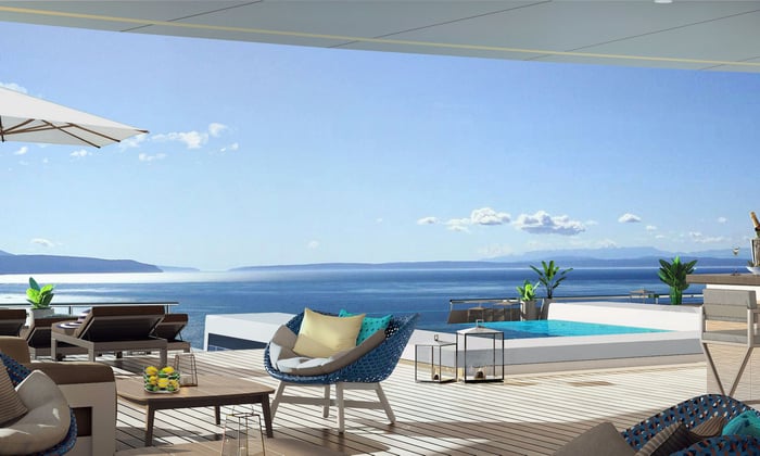 Ritz-Carlton Yacht Collection - Evrima's marina