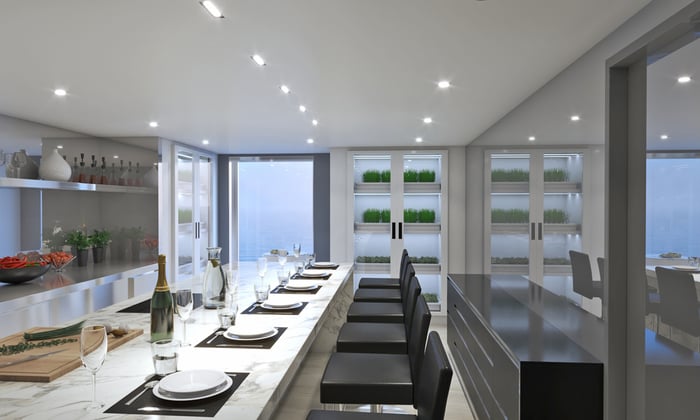Rendering of Chefs Garden Restaurant on Scenic Eclipse II