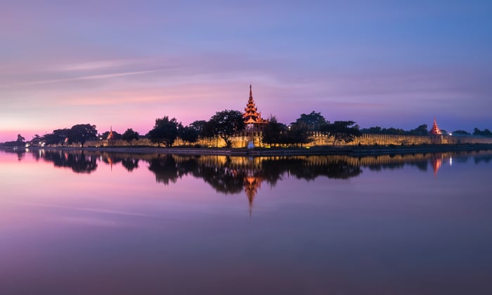 Mandalay skyline.