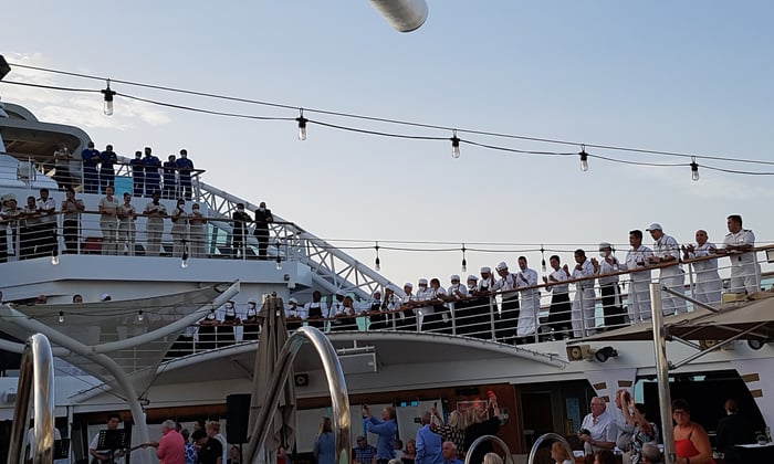 Crew Farewell from Seabourn Encore