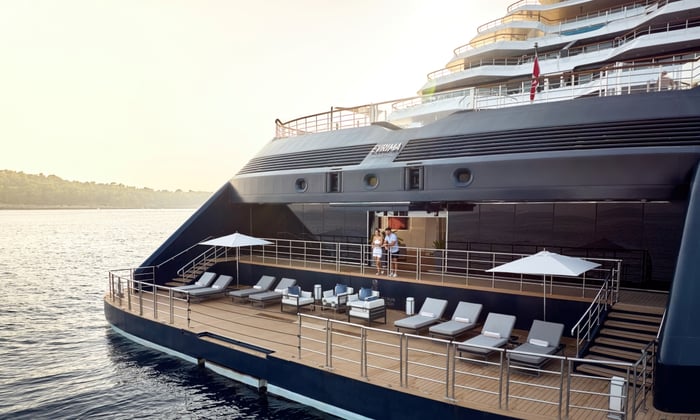 Marina on board The Ritz-Carlton Yacht Collection's Evrima