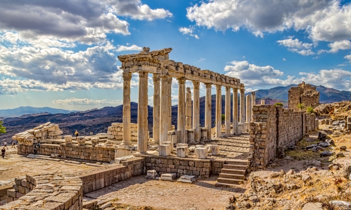 Temple of Trajan in Pergamum, Turkey