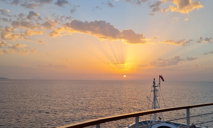 Sunset from Seabourn Encore