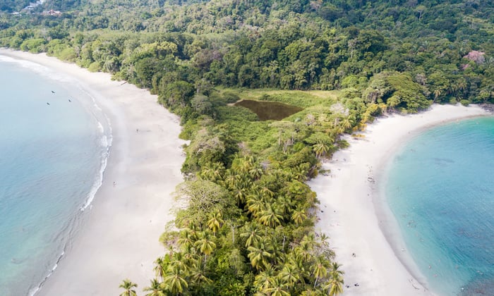 Beach in Manuel Antonio National Park in Costa Rica