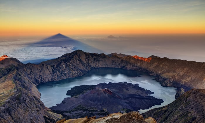 Sunrise over Mount Rinjani, Lombok