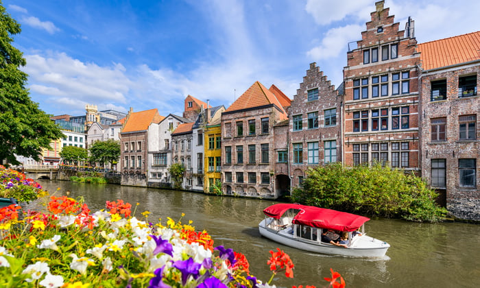Canal in Ghent, Belgium