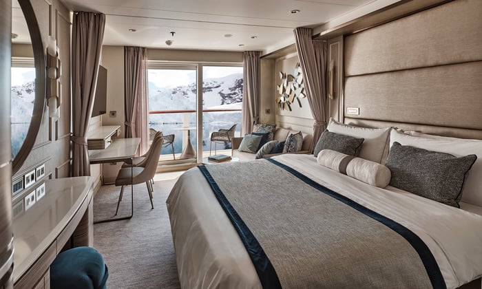 Veranda Suite on Silversea's Silver Endeavour