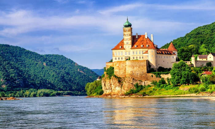 Schobuehel Castle on the Danube, Austria