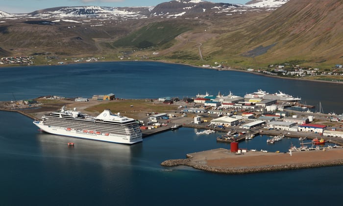 Oceania Cruises in Isafjordur, Iceland