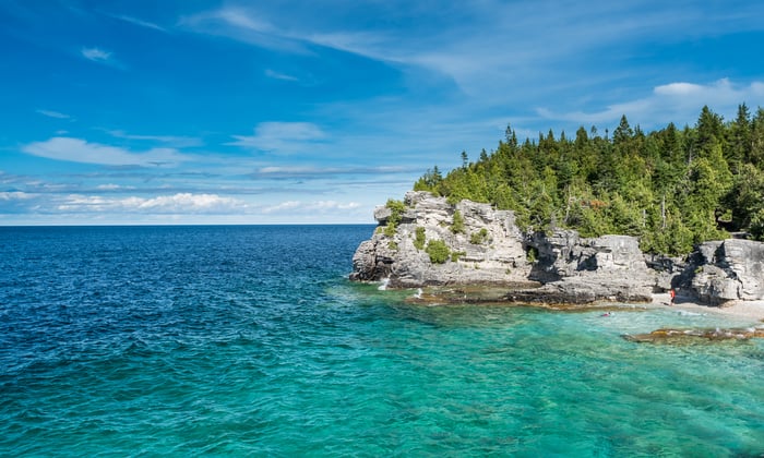 Shores of Lake Huron near Tobermory, Ontario