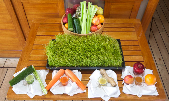 Raw food on SeaDream Yacht Club