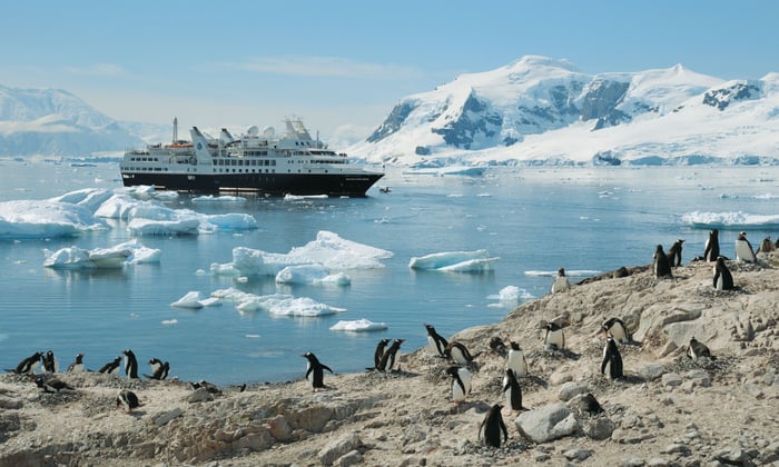 Silver Explorer in Antarctica
